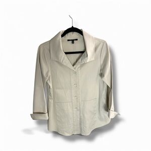 Rafaella Cream Jacket with Creama Buttons. Sz 4 Canadian.